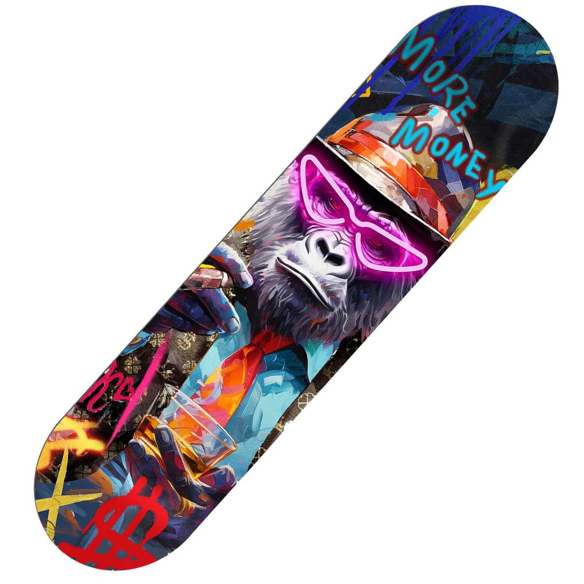 Quadro Skate con Led Monkey cm.20x80 Lamart