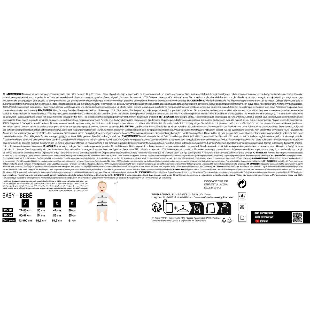Costume Sonic Riccio Blu |Neonato C1_01342