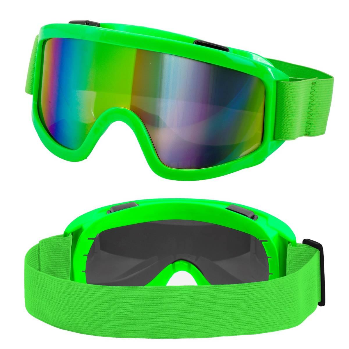 Occhiali Da Sci Anni '80 Verde Fluo |Widmann