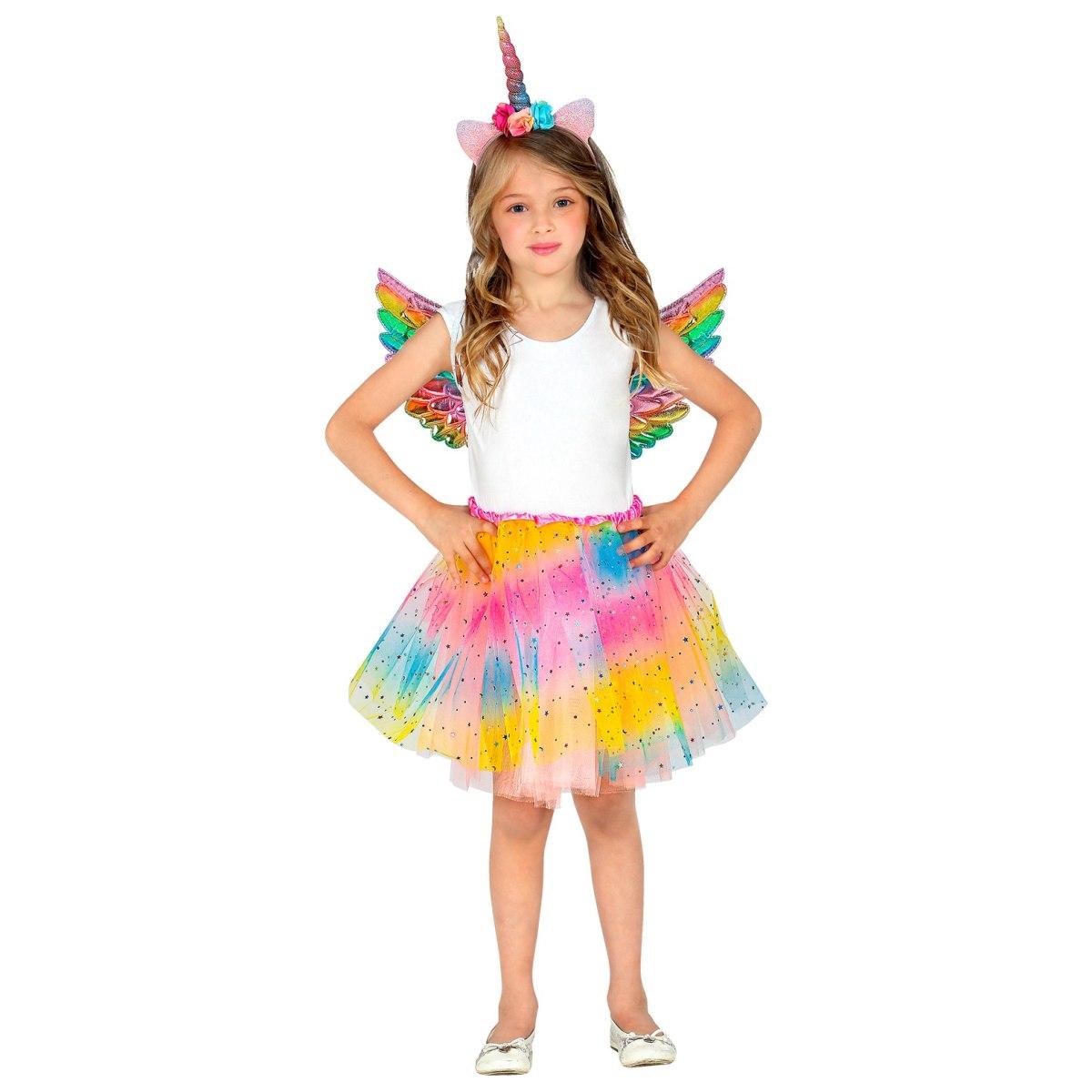 Ali Unicorno Multi con Gonna e Cerchietto |Bambina _232