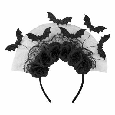 Cerchietto Con Pipistrelli E Rose Nere |Widmann