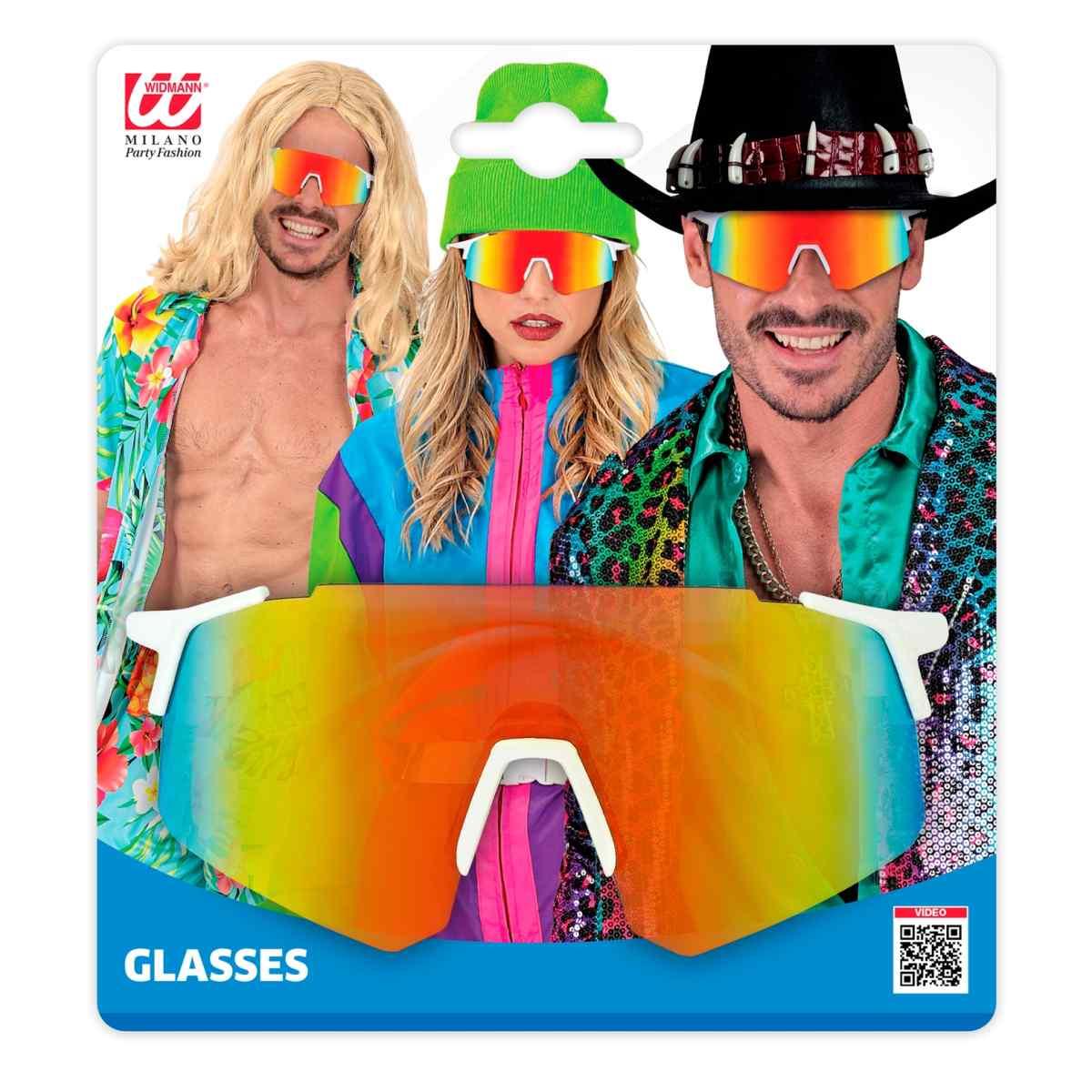Occhiali Lenti Specchiate Arcobaleno |Widmann
