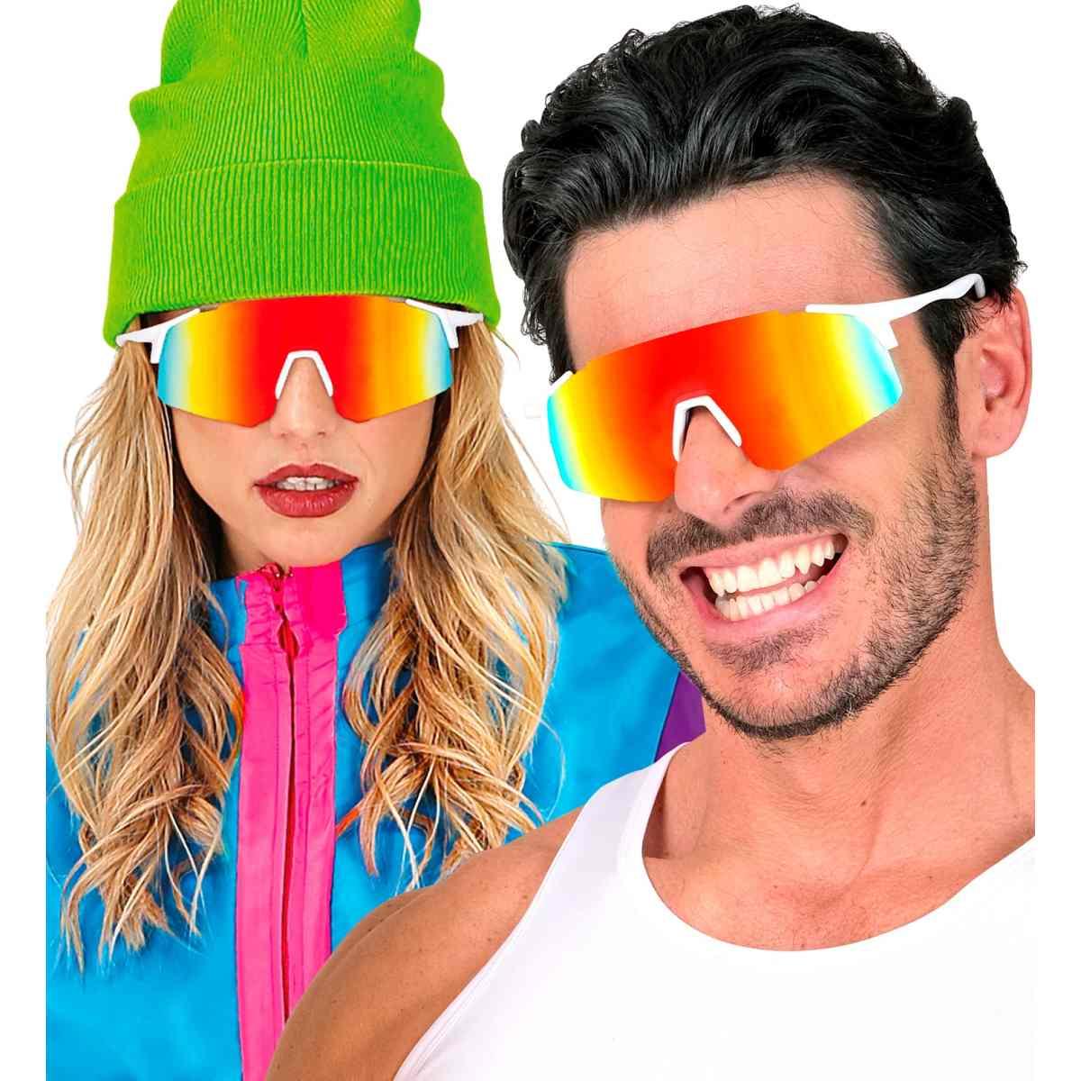 Occhiali Lenti Specchiate Arcobaleno |Widmann