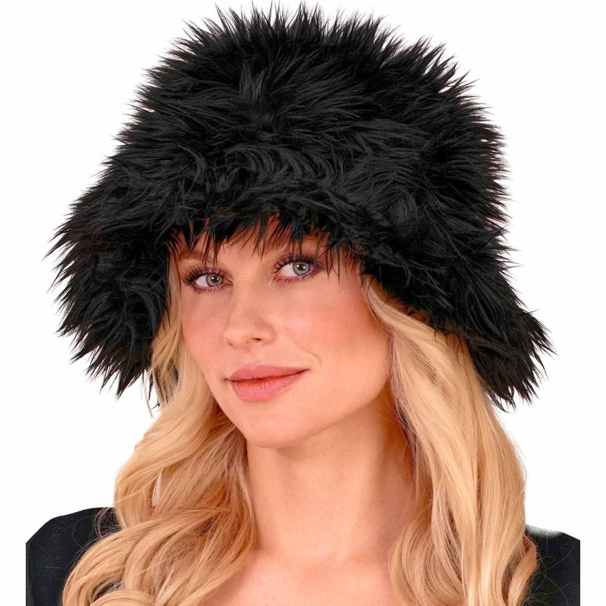 Cappello Pescatore Peluche Nero |Widmann