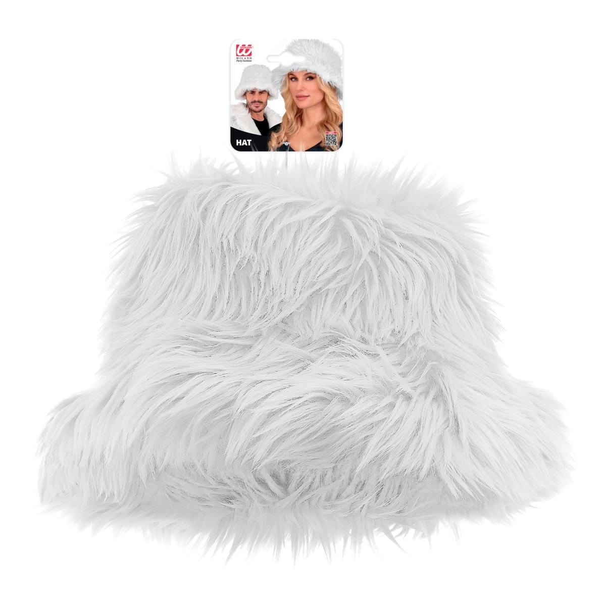Cappello Pescatore Peluche Bianco |Widmann