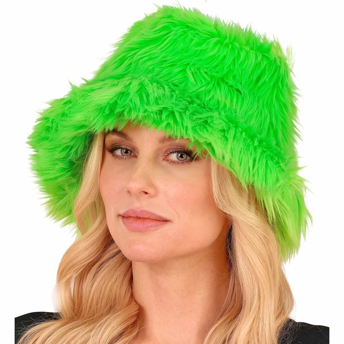 Cappello Pescatore Peluche Verde |Widmann