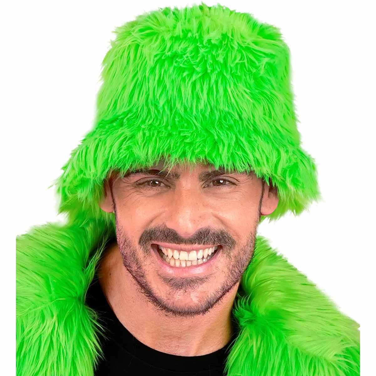 Cappello Pescatore Peluche Verde |Widmann