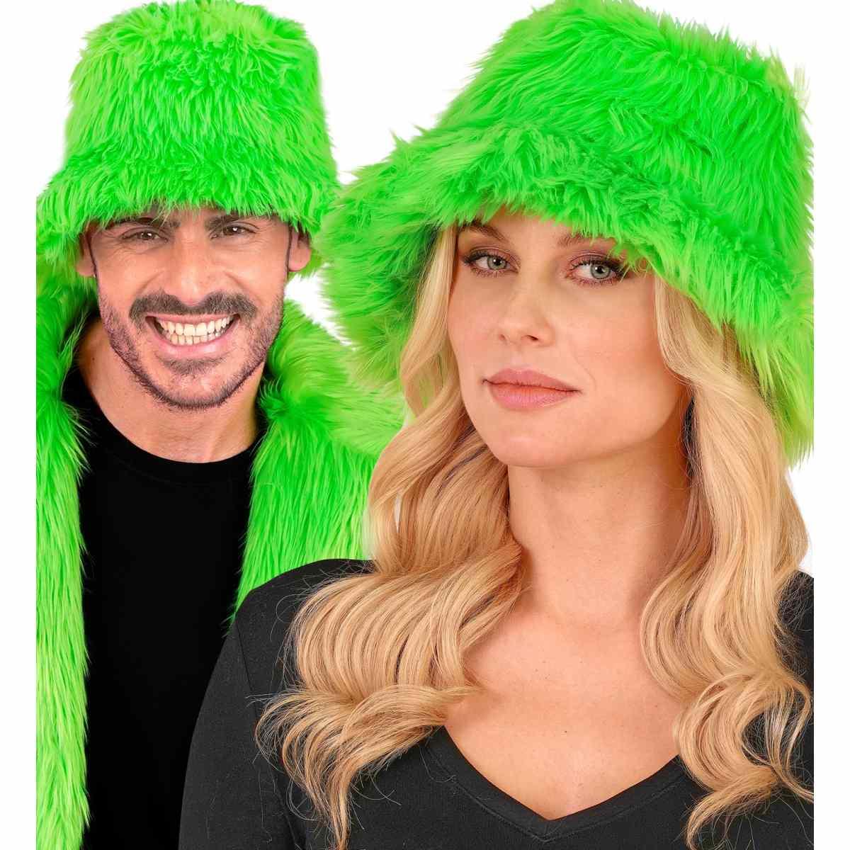 Cappello Pescatore Peluche Verde |Widmann