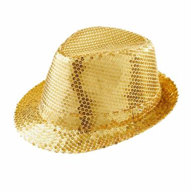 Cappello Borsalino Fedora Oro Con Paillettes |Widmann