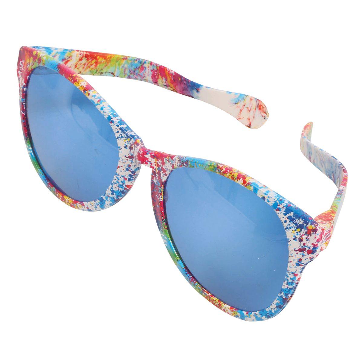 Occhiali Clown Maxi Con Fiori |Guirca
