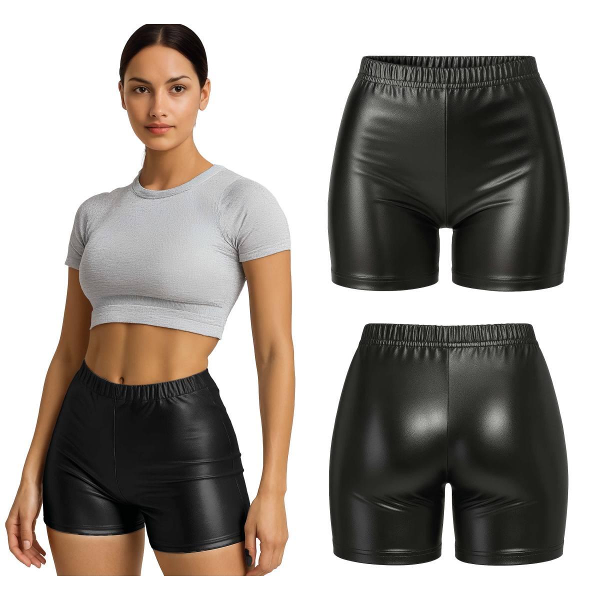 Pantaloncino Nero Metallizzato |Donna
