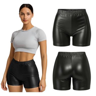 Pantaloncino Nero Metallizzato |Donna