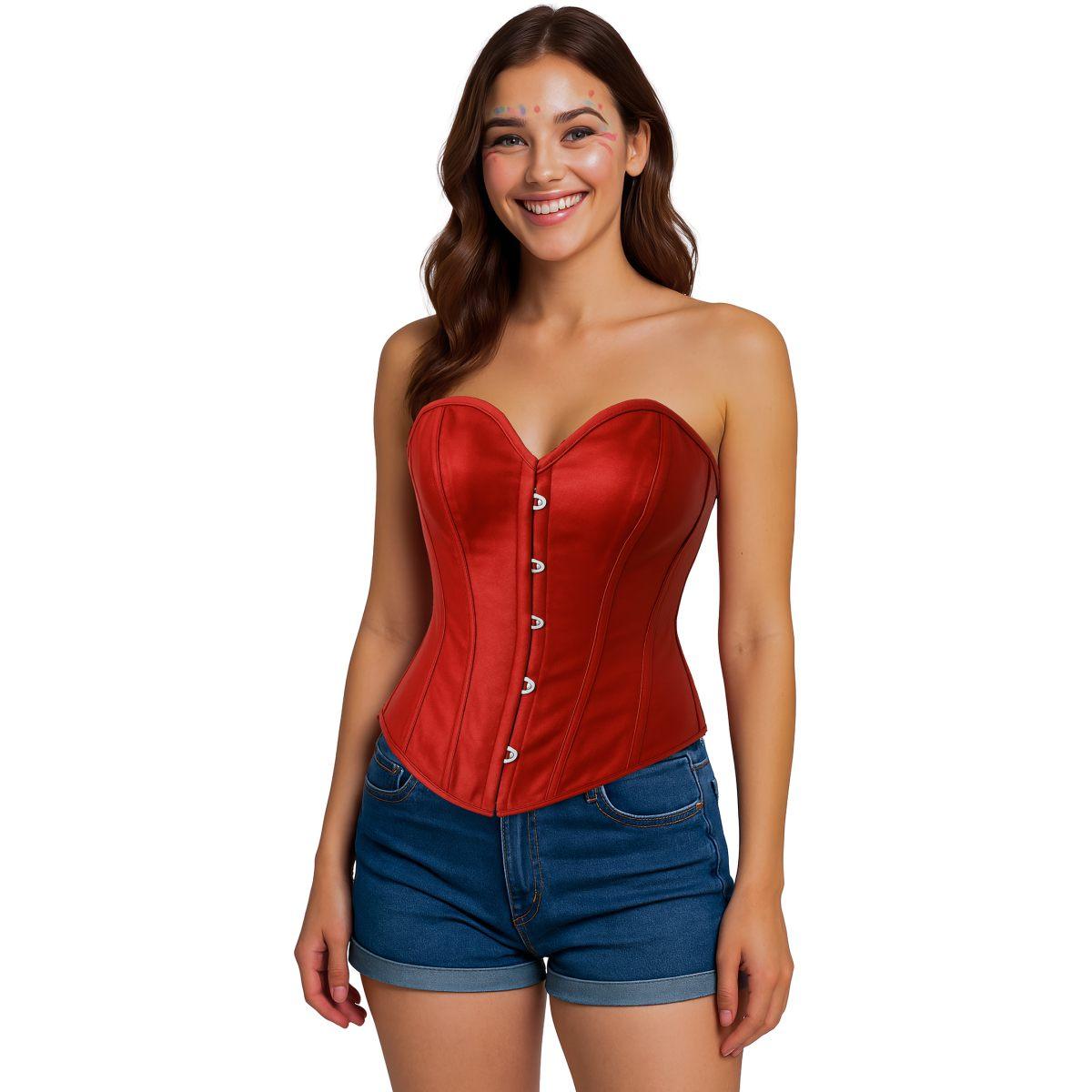 Bustino Corpetto Rosso |Donna