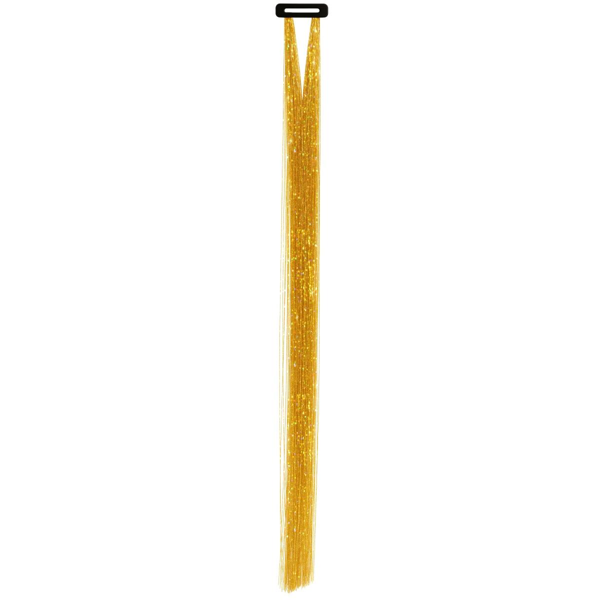 Estensione Capelli Oro Glitter cm.50 pz.3 |Guirca