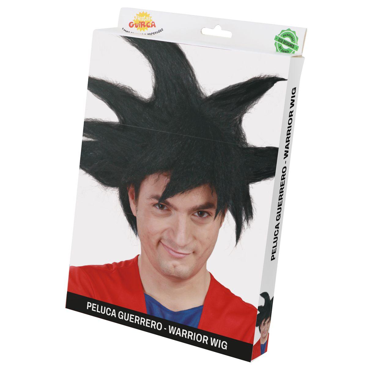 Parrucca Guerriero Dragon Ball Nera |Guirca