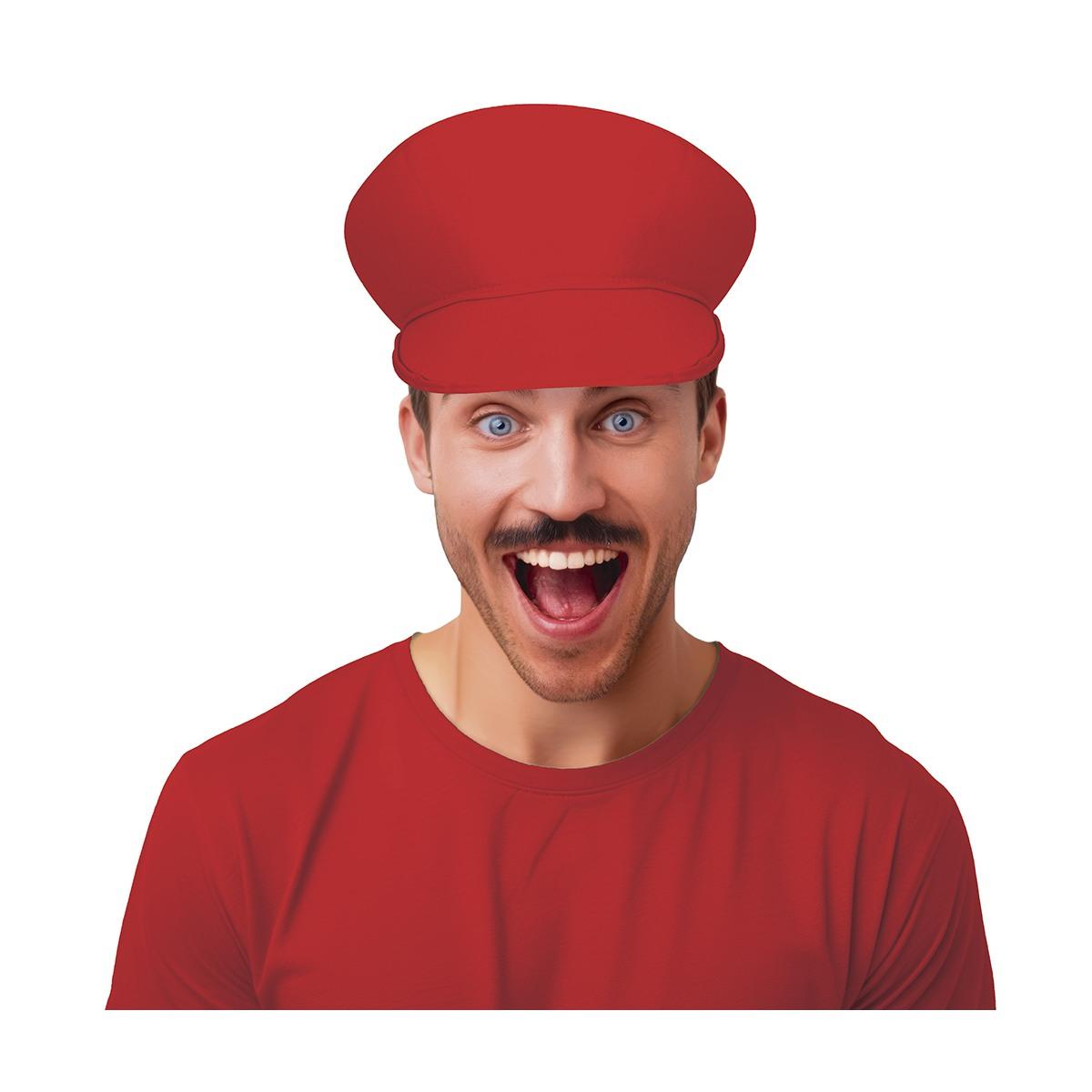 Cappello Berretto Tessuto Rosso Con Visiera |Guirca
