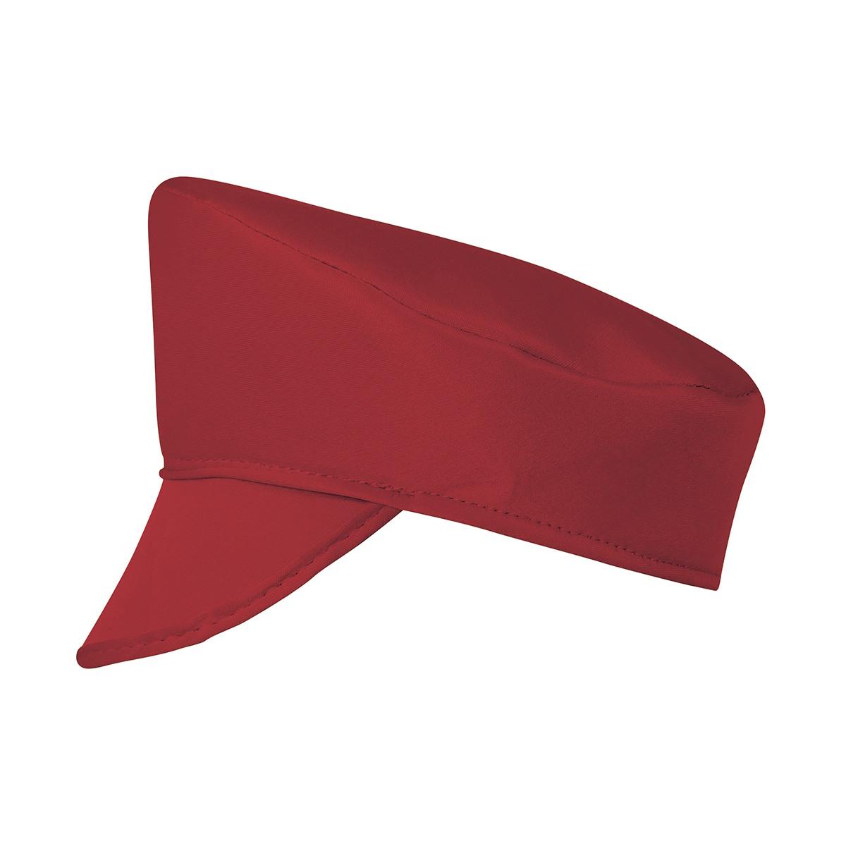 Cappello Berretto Tessuto Rosso Con Visiera |Guirca
