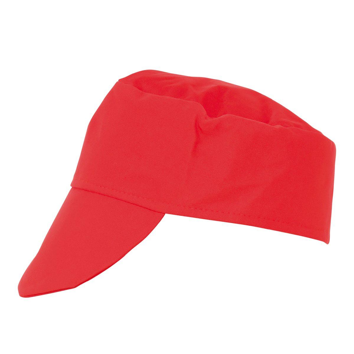 Cappello Berretto Tessuto Rosso Con Visiera |Guirca