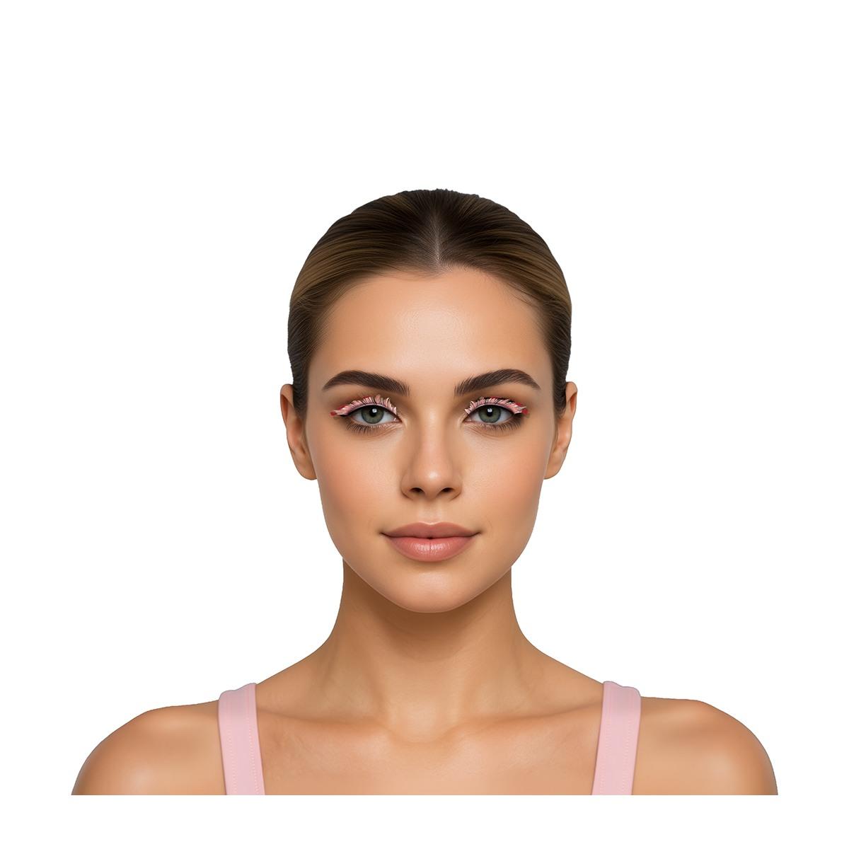 Trucco Ciglia Rosse Con Cuori |Guirca