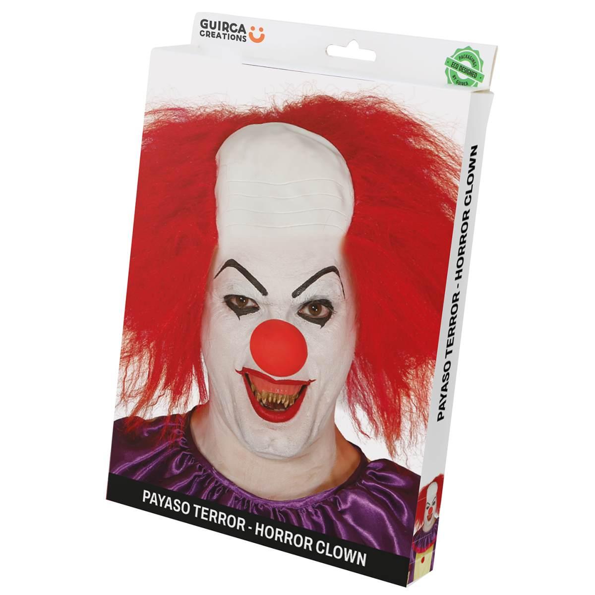 Parrucca Clown Clown Rossa Con Pelata |Guirca