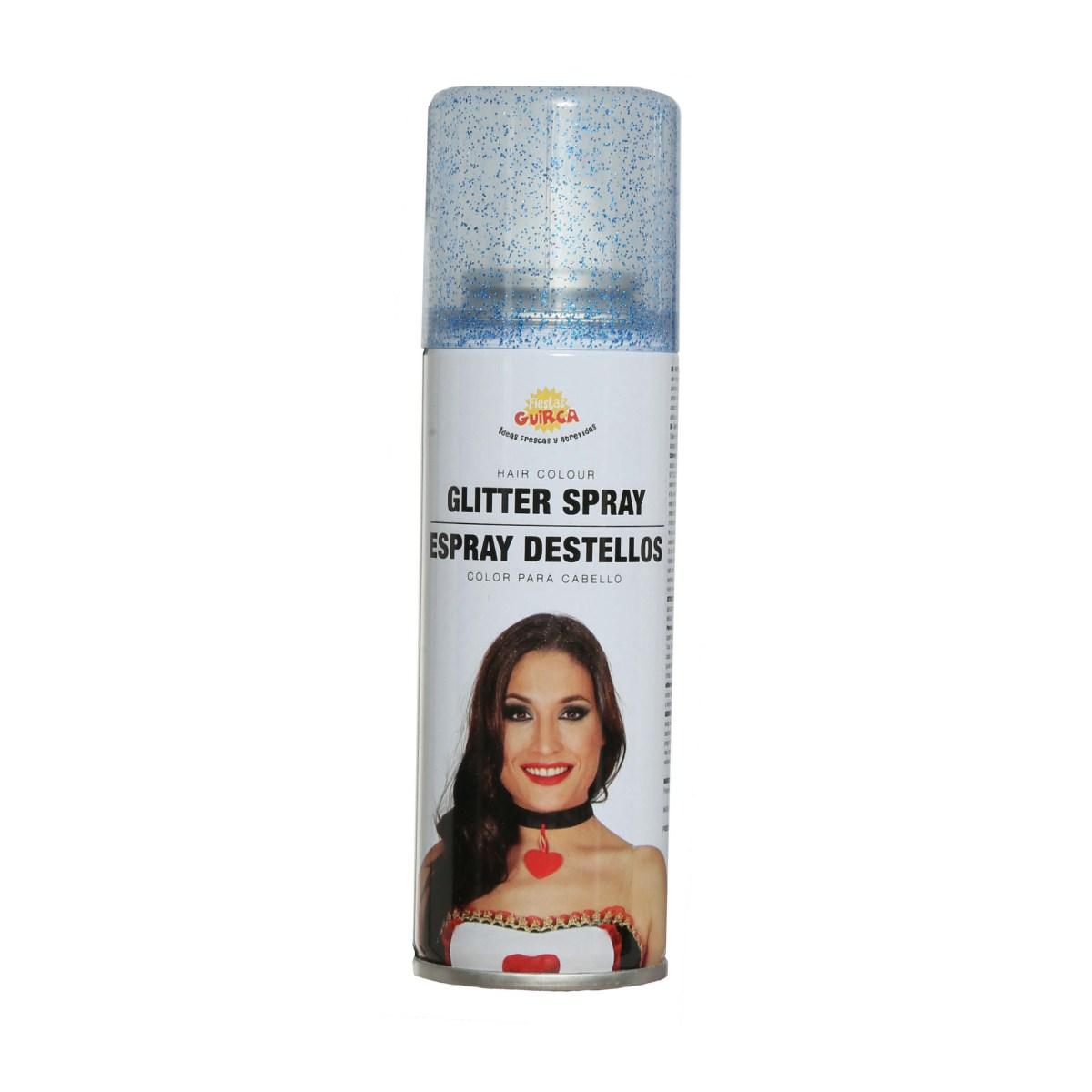 Spray Capelli Glitter Blu Ml.125 |Guirca