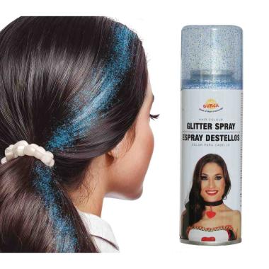 Spray Capelli Glitter Blu Ml.125 |Guirca
