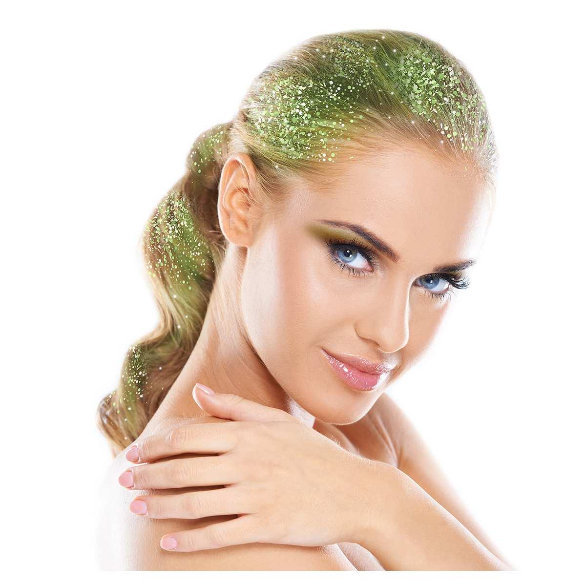 Spray Capelli Glitter Verde Ml.125 |Guirca
