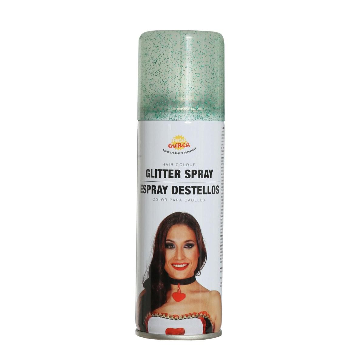 Spray Capelli Glitter Verde Ml.125 |Guirca