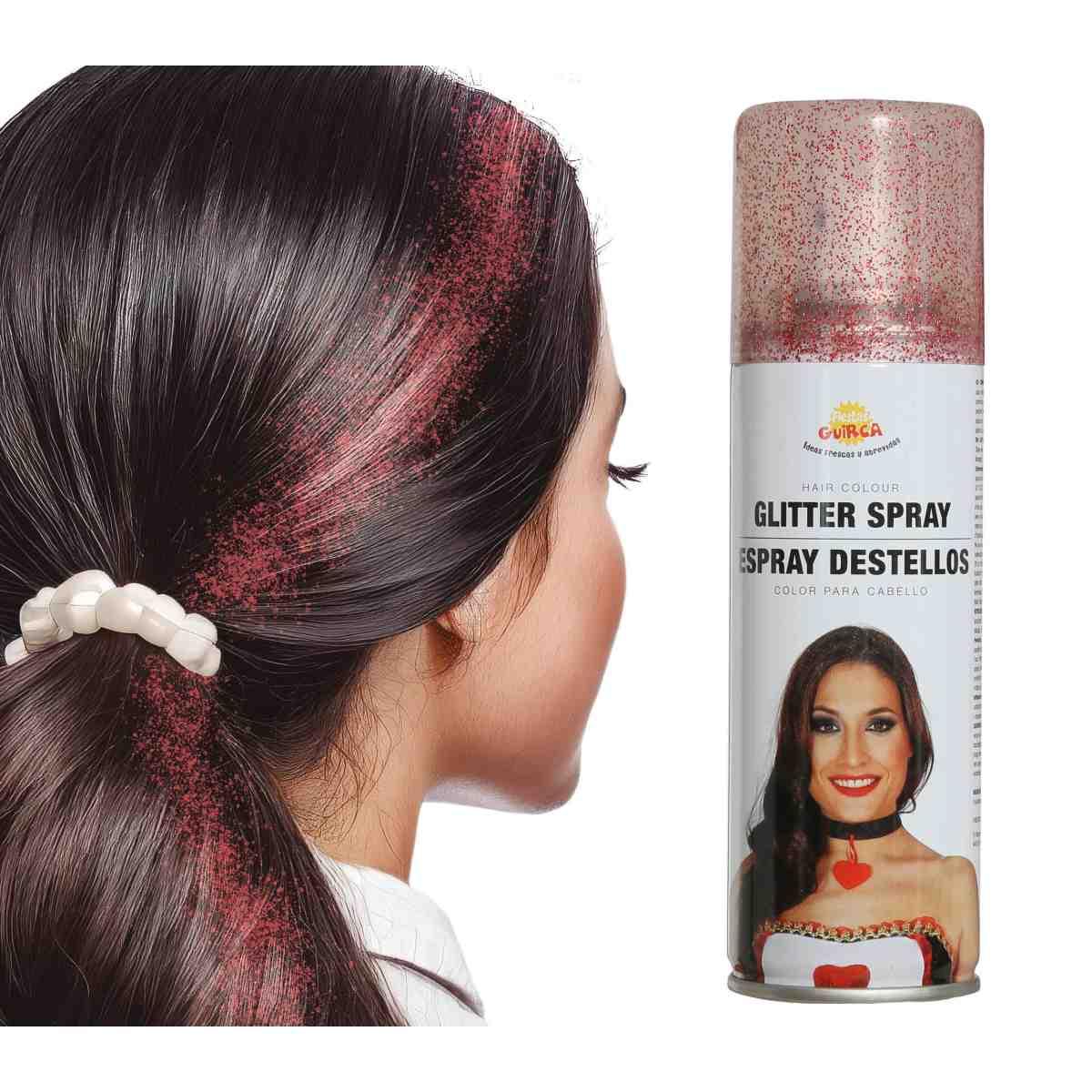Spray Capelli Glitter Rosso Ml.125 |Guirca