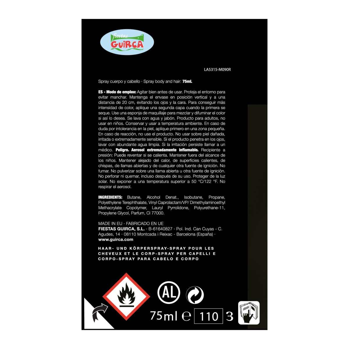 Trucco Spray Corpo Verde Ml.75 |Guirca