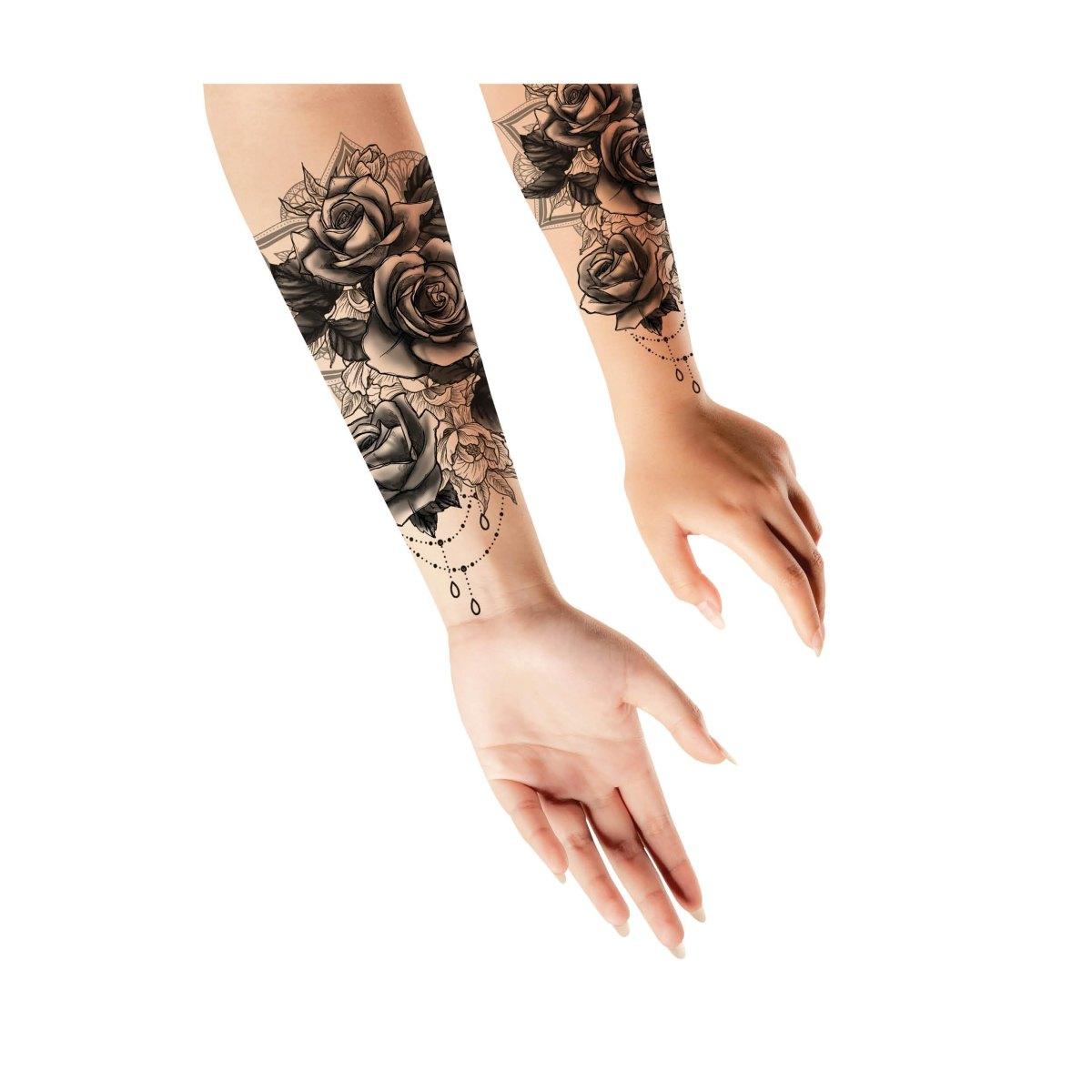 Tatuaggi Rimovibili Corpo Rose |Guirca