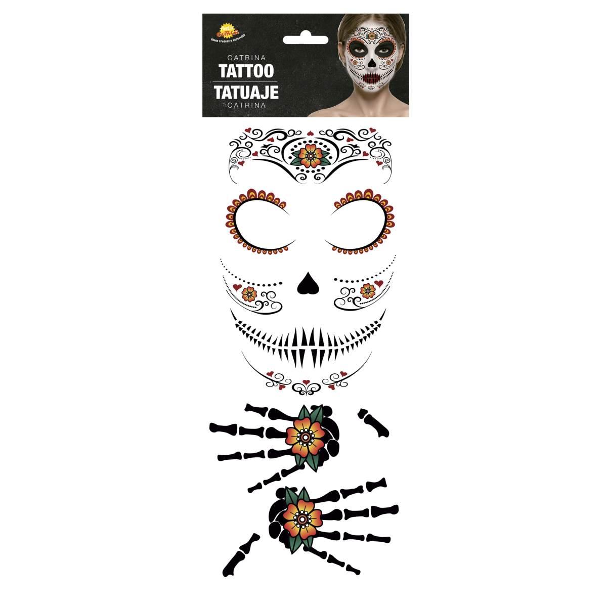 Tatuaggi Viso Rimovibili Catrina |Guirca