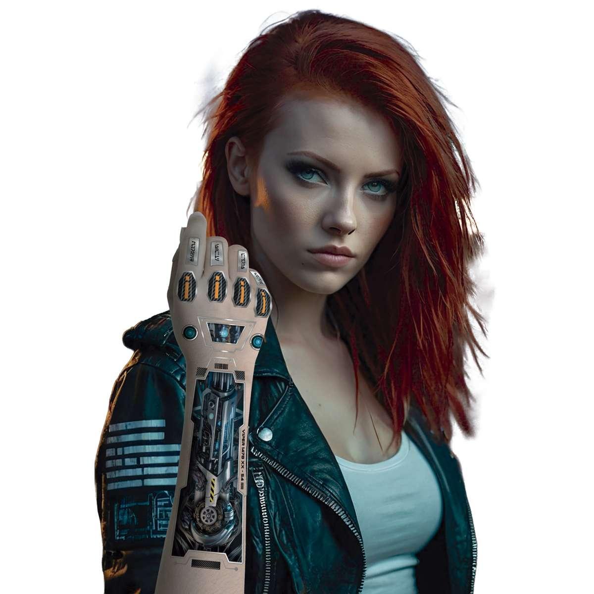 Tatuaggi Corpo Rimovibili Futuristici |Guirca