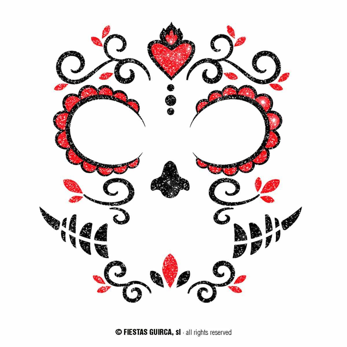 Tatuaggi Viso Rimovibili Catrina |Guirca
