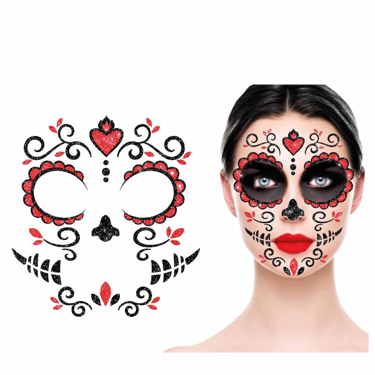 Tatuaggi Viso Rimovibili Catrina |Guirca