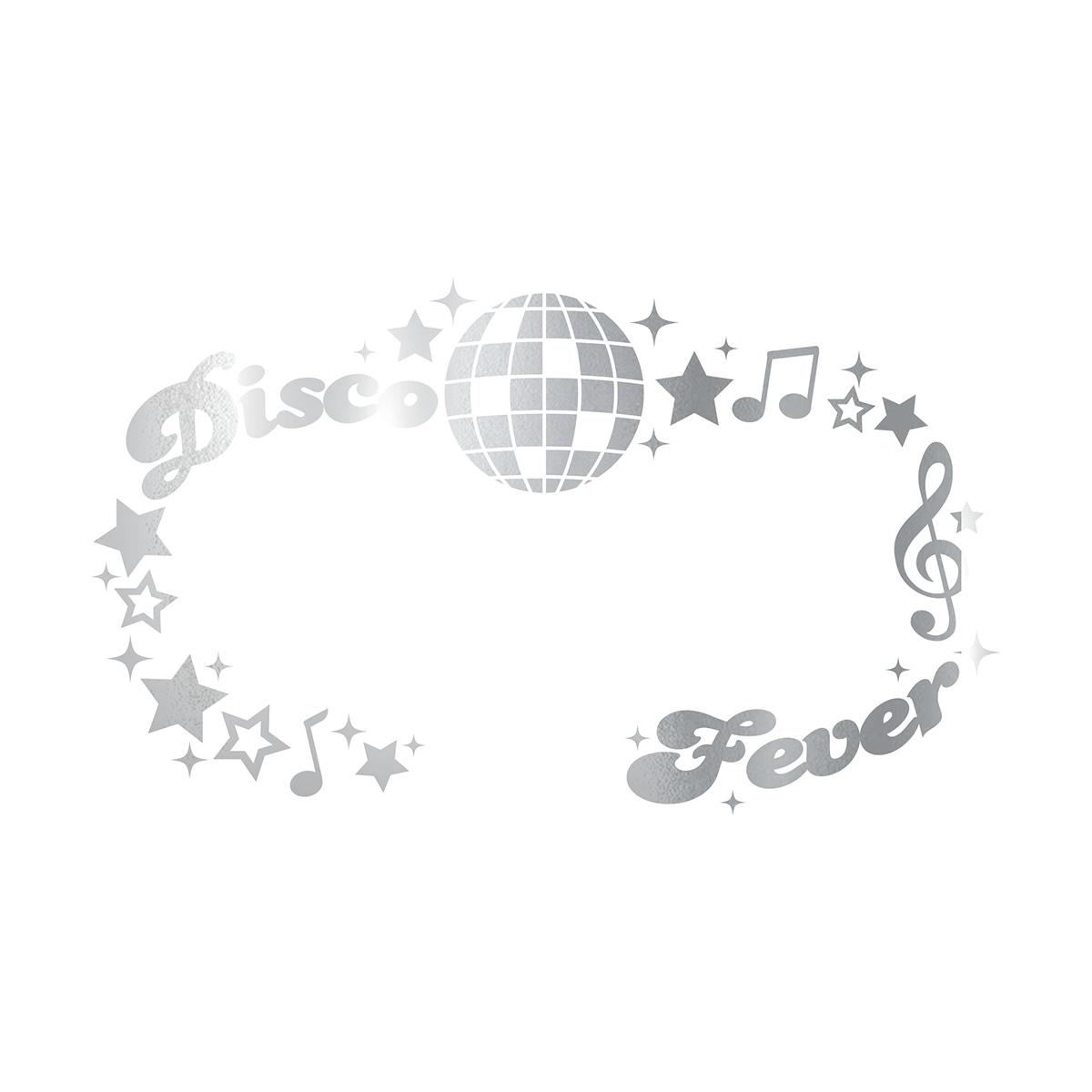 Tatuaggi Viso Rimovibili Disco Argento Glitter |Guirca