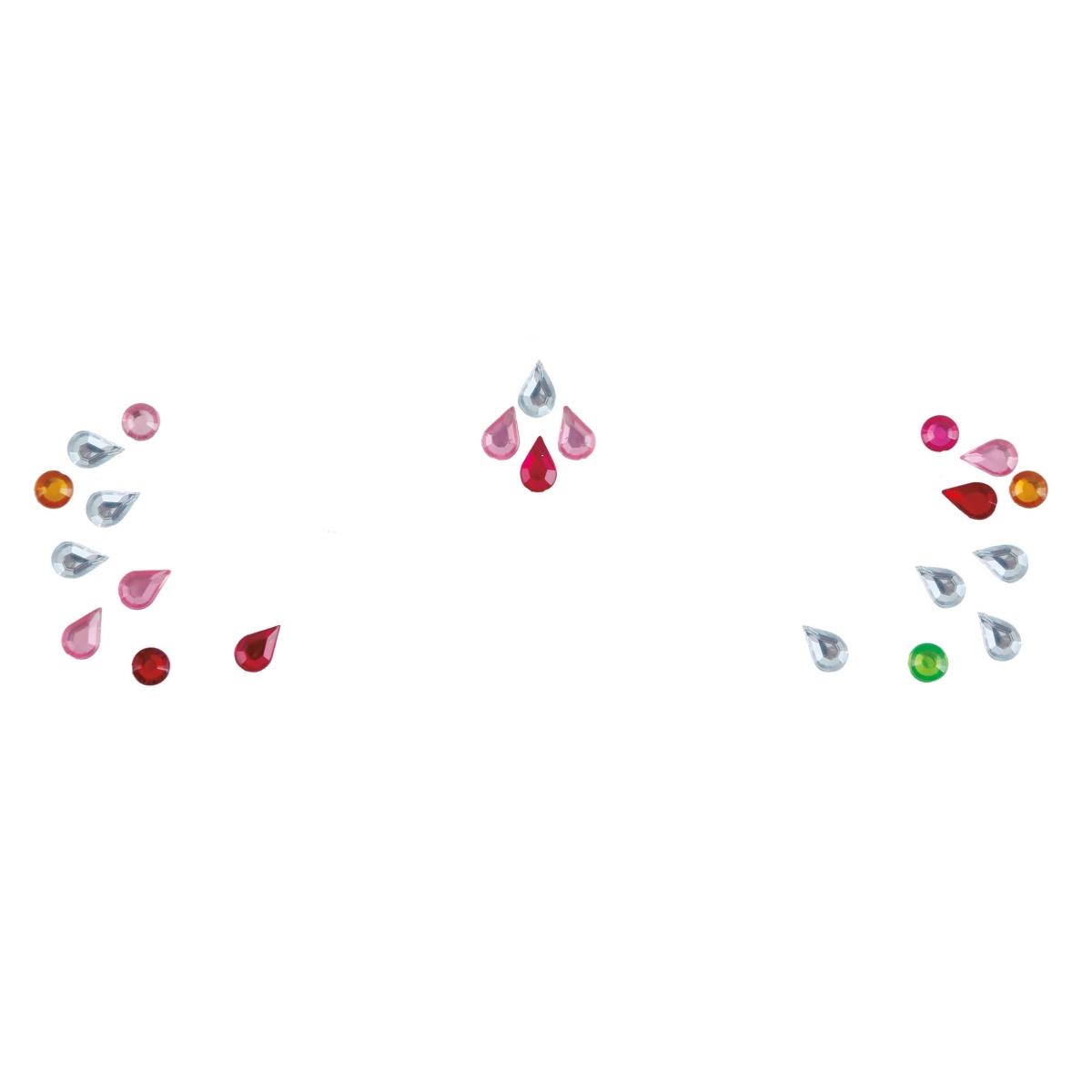 Tatuaggi Viso Rimovibili Gocce Multicolor |Guirca