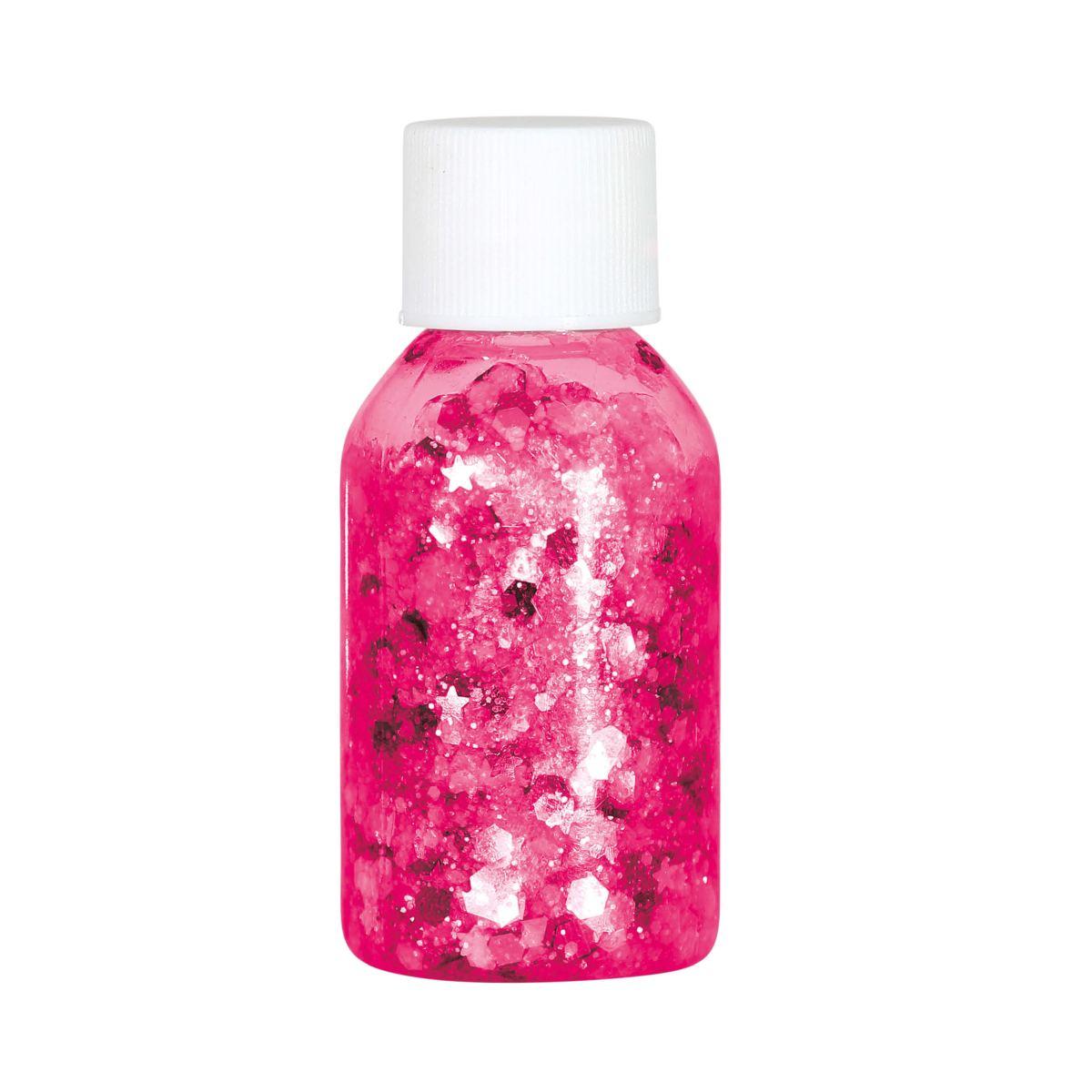Trucco Gel Glitter Fucsia Gr.20 |Guirca