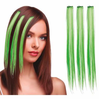 Estensione Capelli Verdi cm.50 pz.3 |Guirca