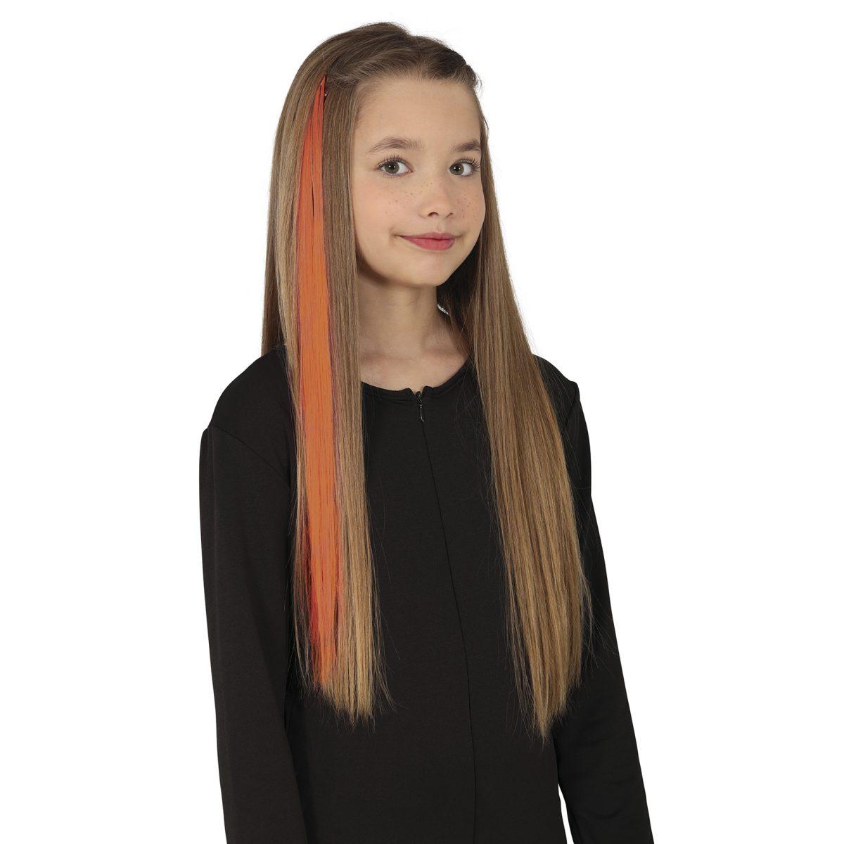Estensione Capelli Arancione cm.50 pz.3 |Guirca