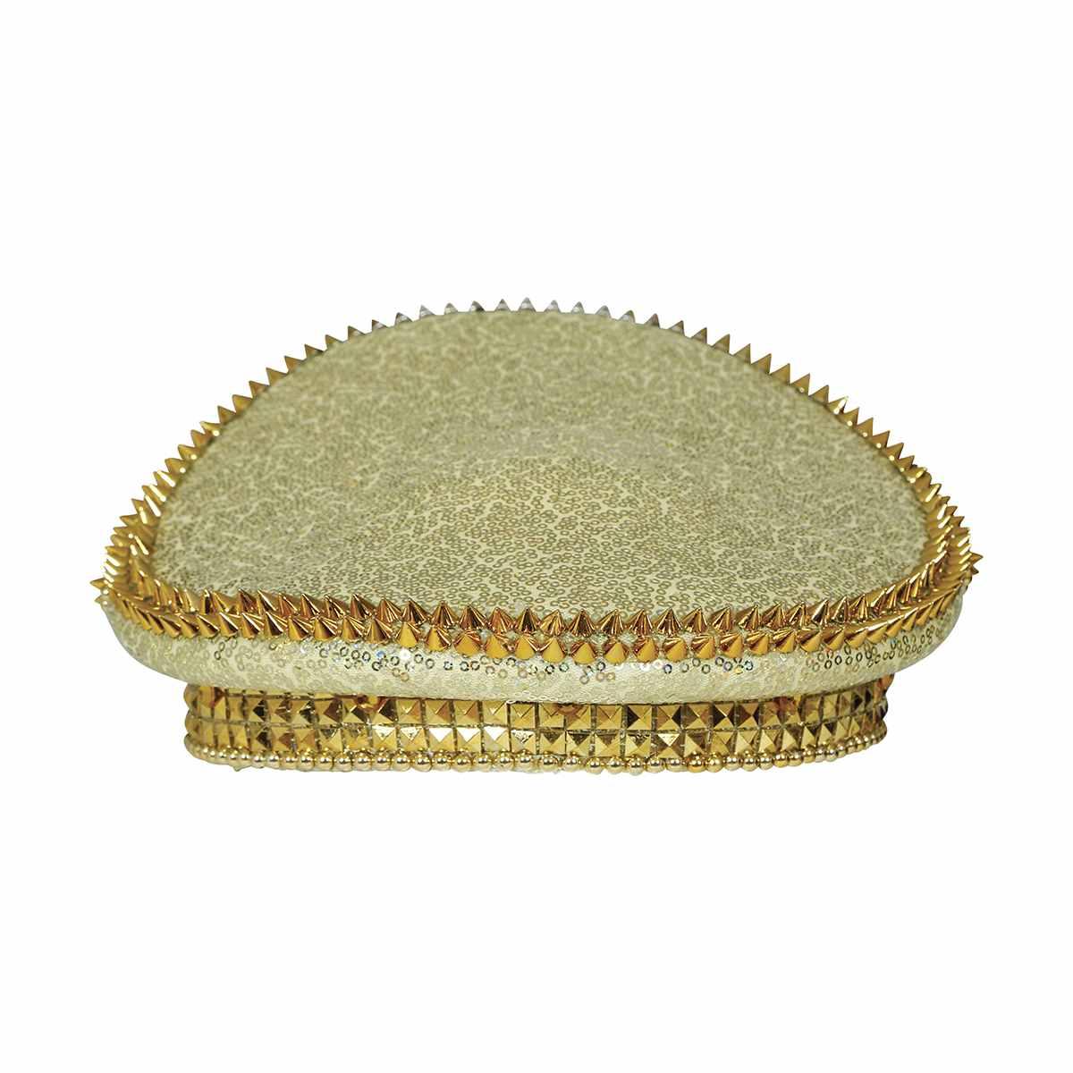 Cappello Oro Con Strass E Visiera |Guirca
