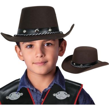 Cappello Cowboy Feltro Baby Marrone |Guirca