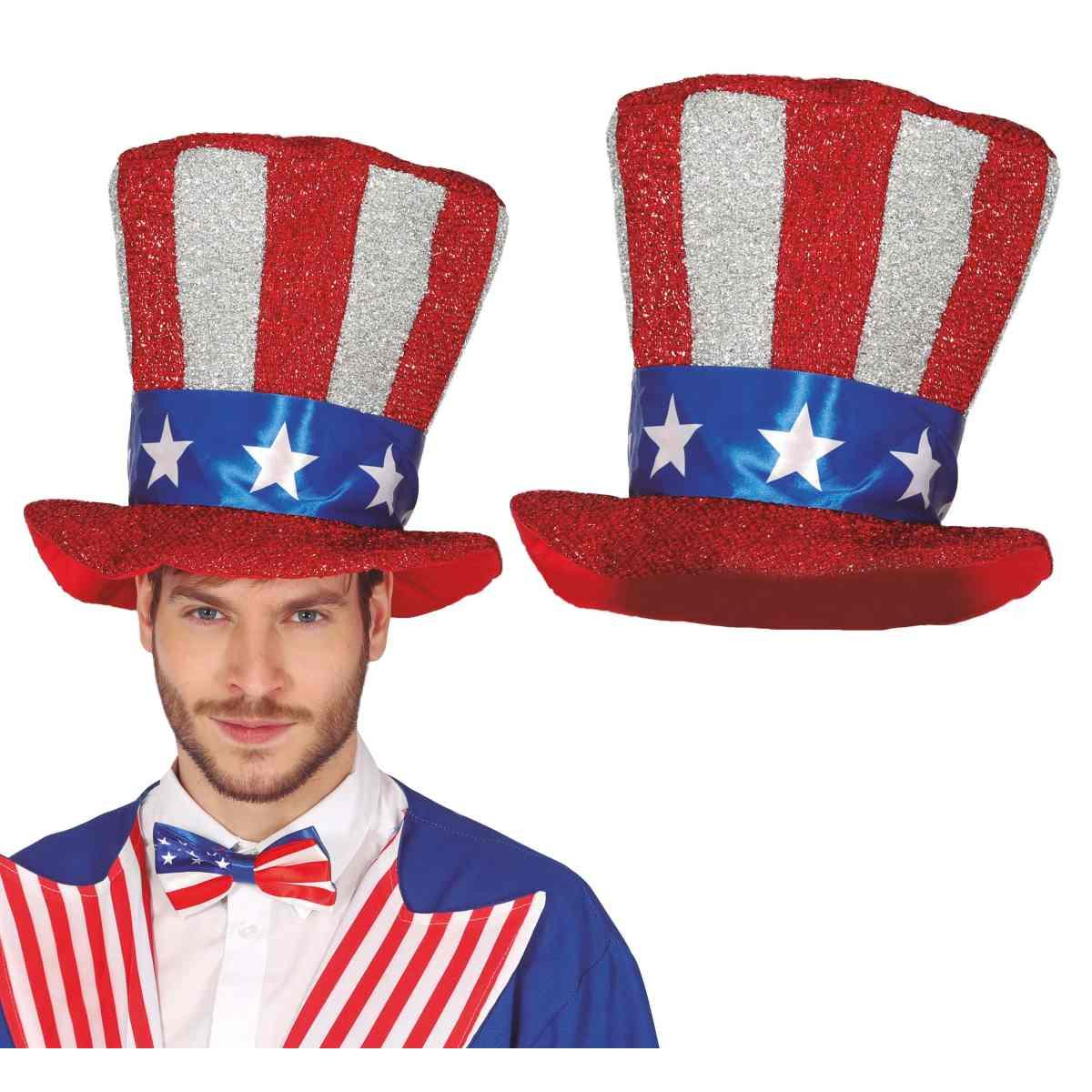 Cappello Cilindro Bandiera America |Guirca