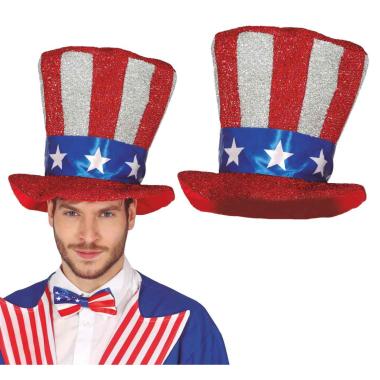 Cappello Cilindro Bandiera America |Guirca