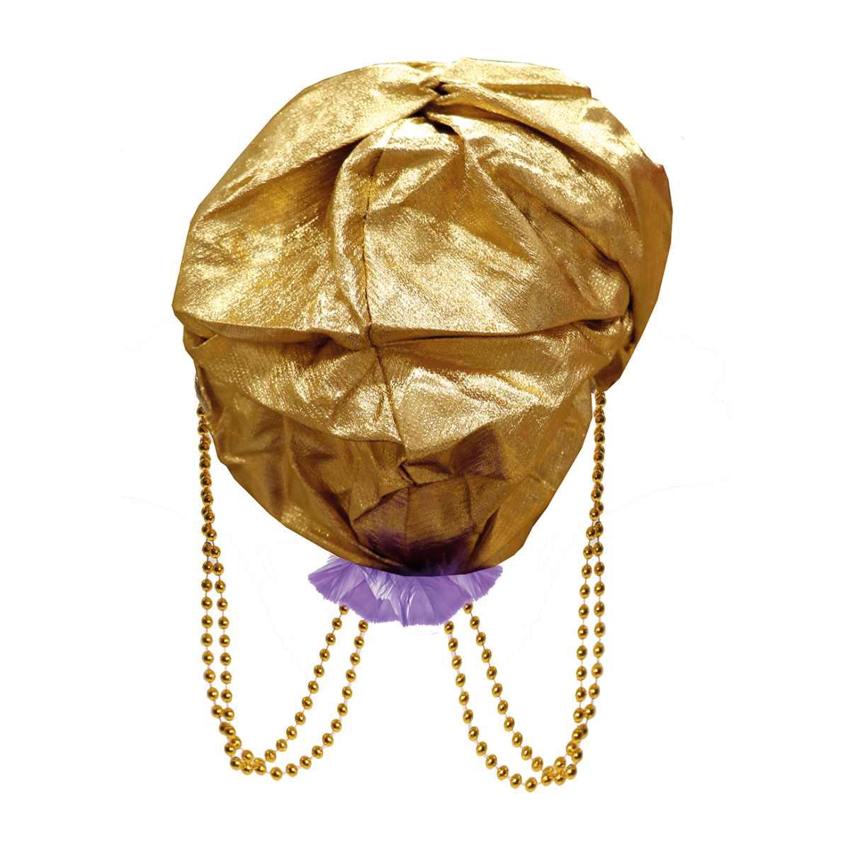 Cappello Turbante Arabo Oro |Guirca