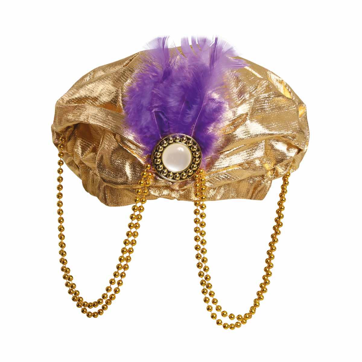 Cappello Turbante Arabo Oro |Guirca