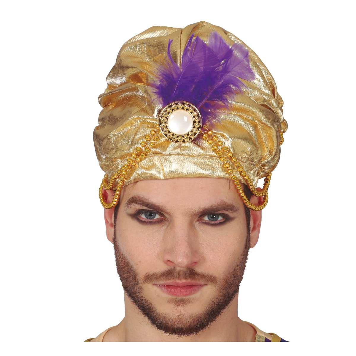 Cappello Turbante Arabo Oro |Guirca