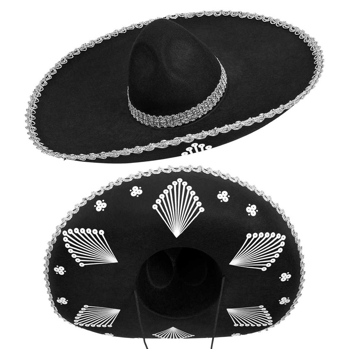 Cappello Sombrero Feltro Nero |Guirca