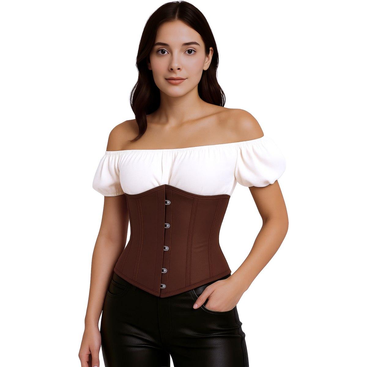Bustino Corpetto Marrone |Donna