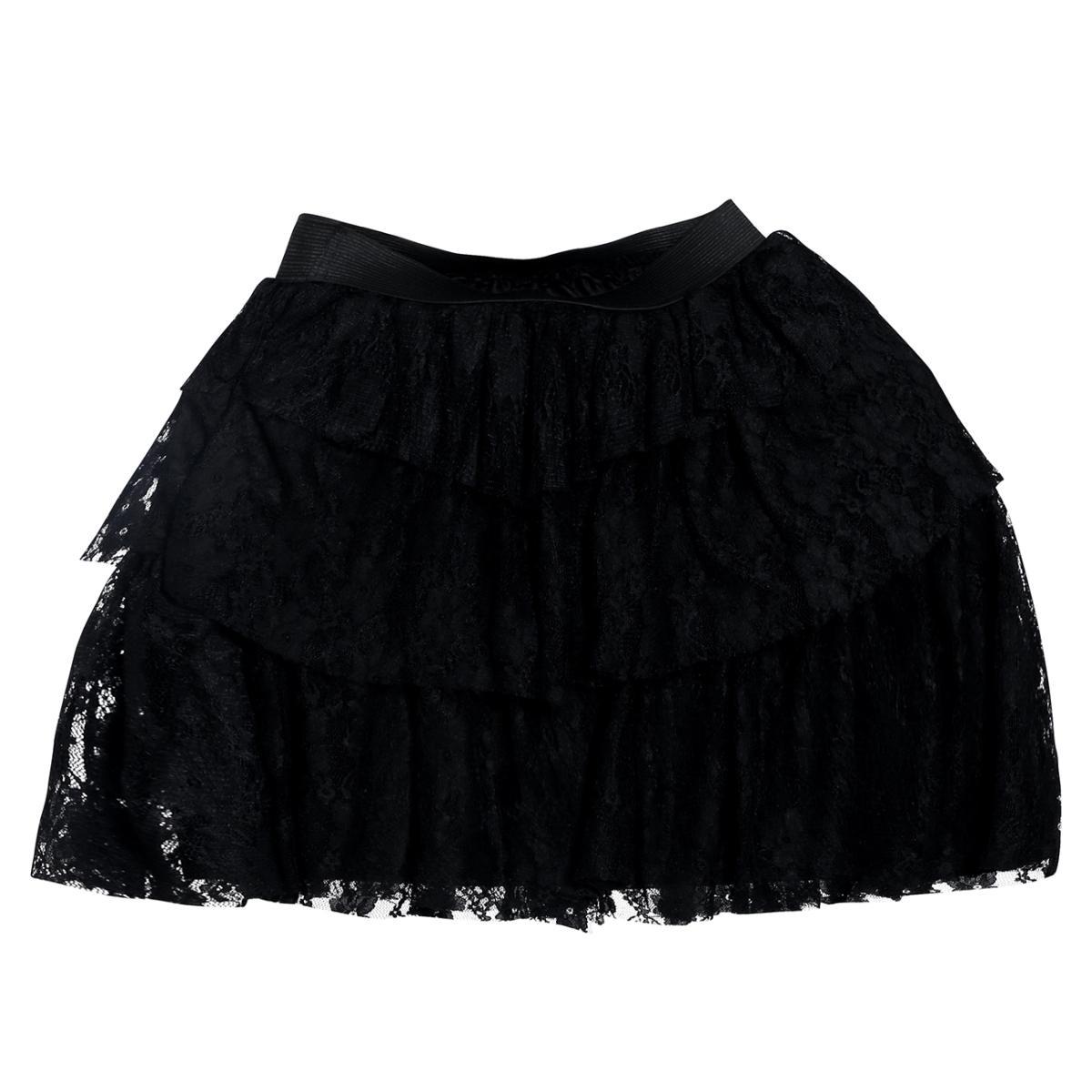 Gonna cm.50 Pizzo Nera |Donna _436
